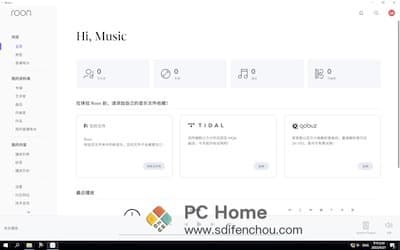 Roon 主界面